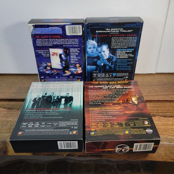 24 Series DVD Seasons 1-4, Kiefer Sutherland Jack Bauer  USA - Picture 2 of 16